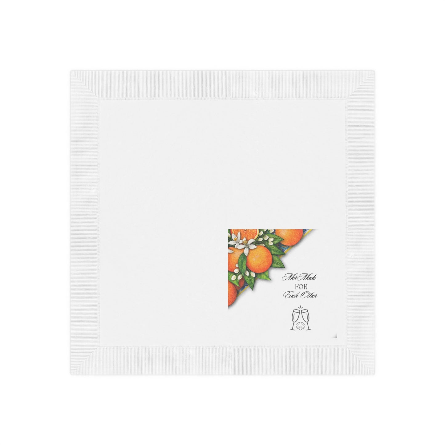 Bridal Napkins -Sicilian Orange