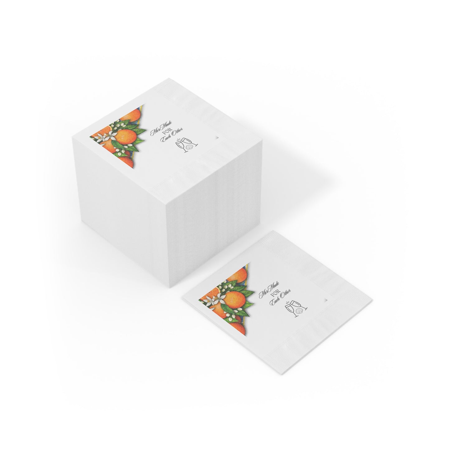 Bridal Napkins -Sicilian Orange
