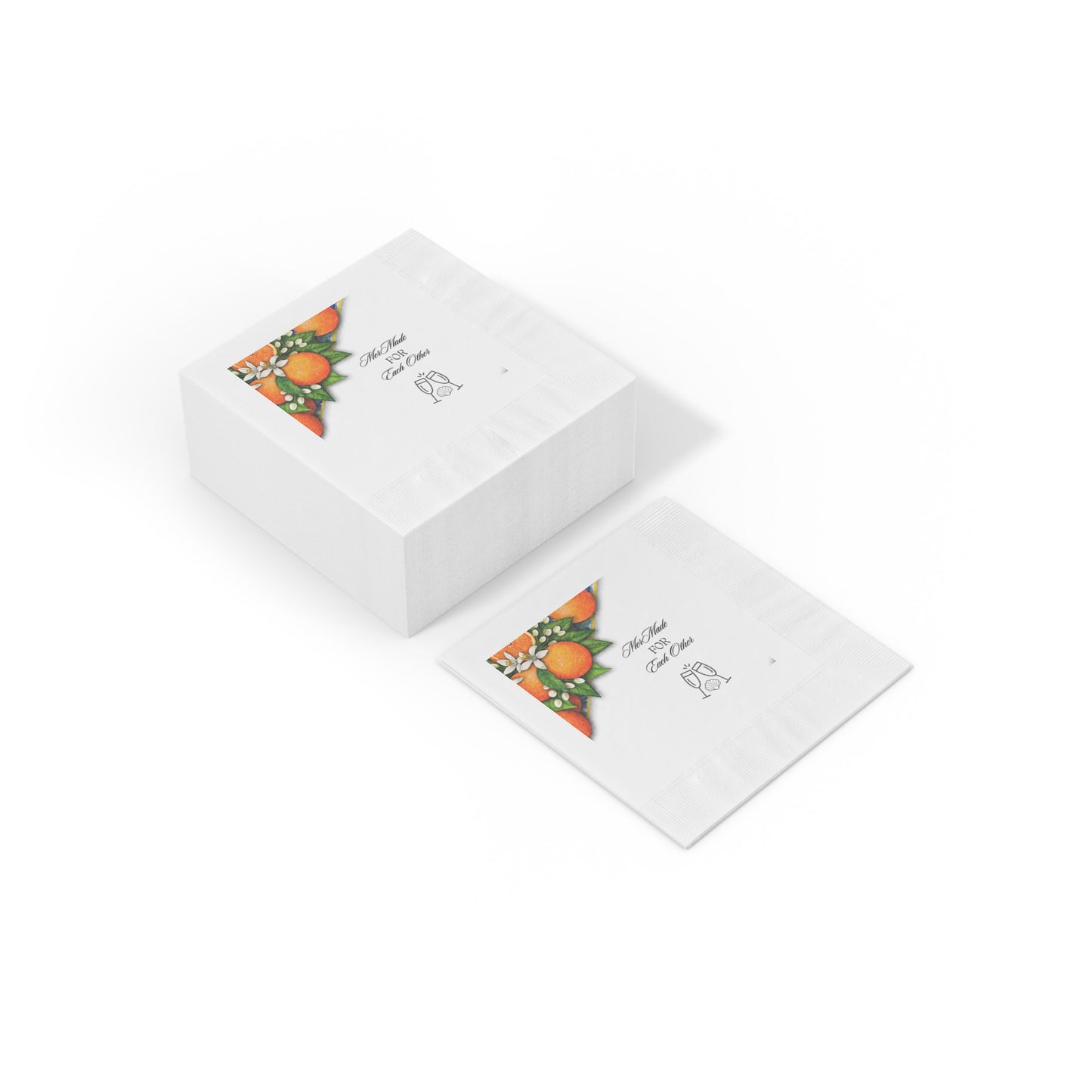 Bridal Napkins -Sicilian Orange