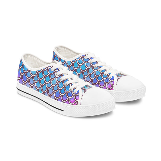 Women's Low Top Sneakers (Electric Tides)