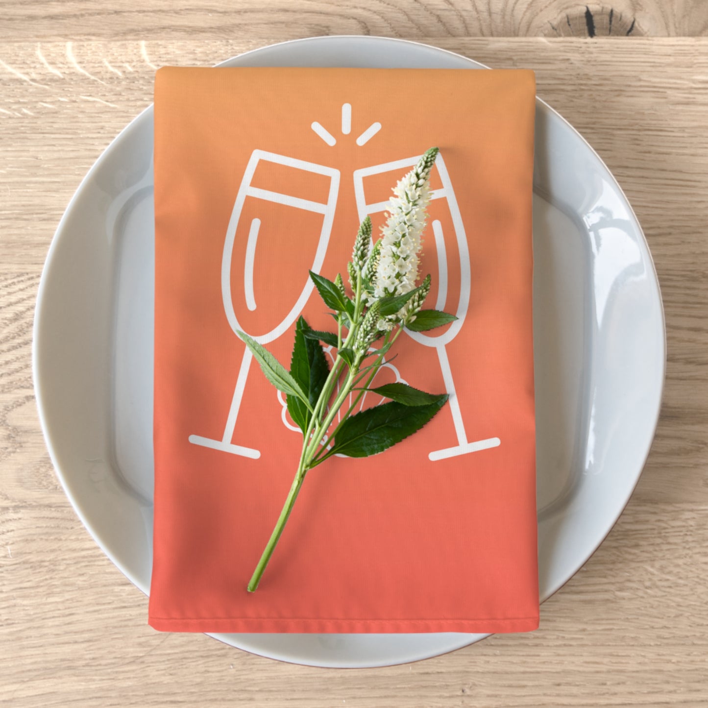 "MerMade for Each Other" Napkins (Sicilian Sunset)