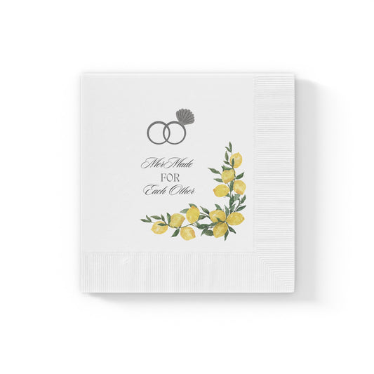 Bridal Napkins - Lemon