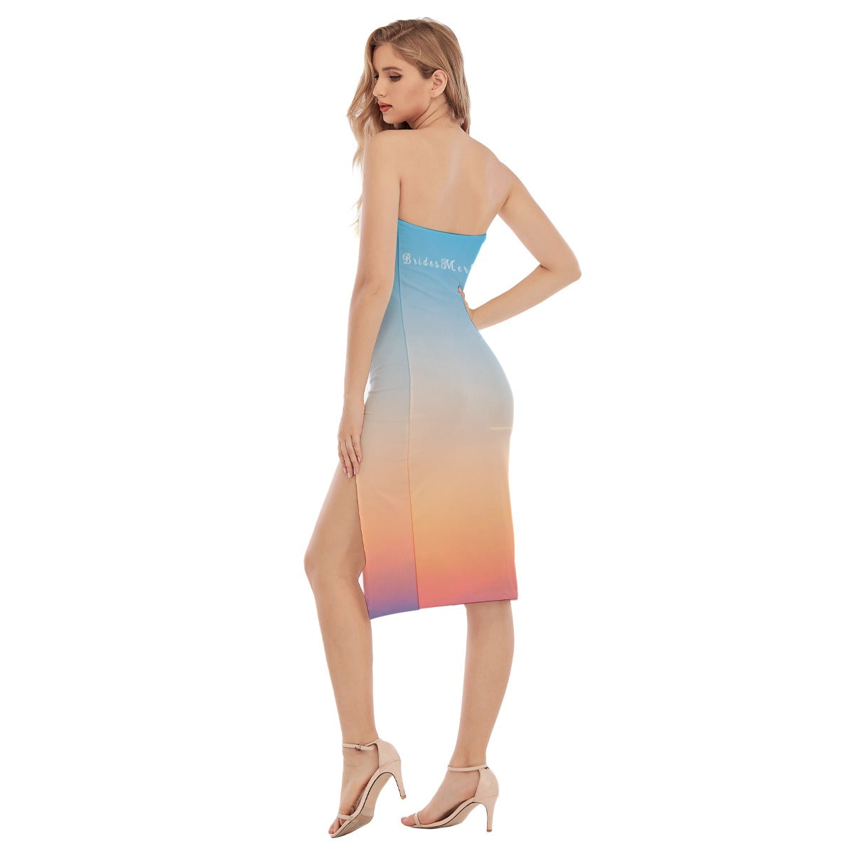 BridesMermaid Ombre Beach Dress - Sunset Ombre