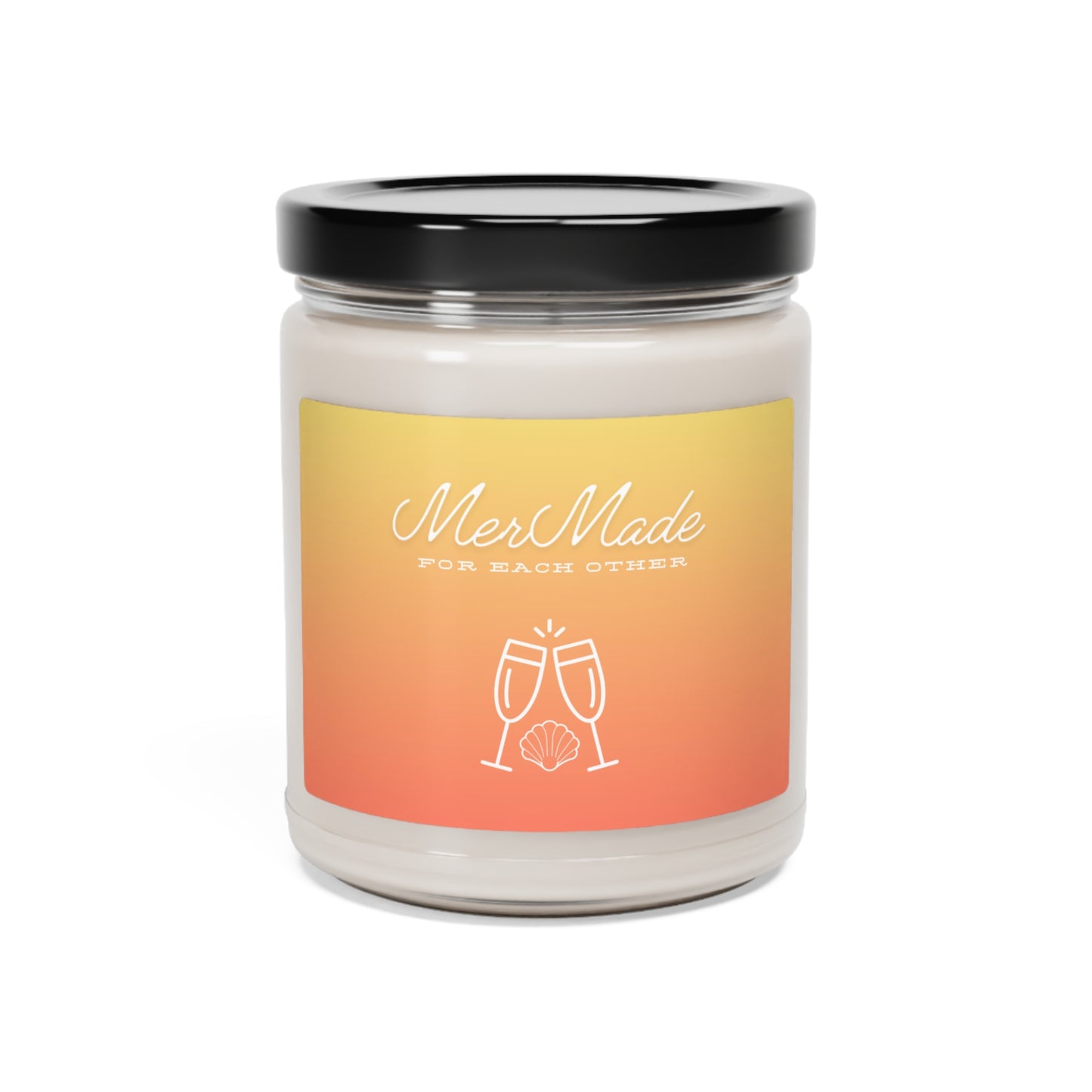 Scented Soy Candle (Ombre Orange)