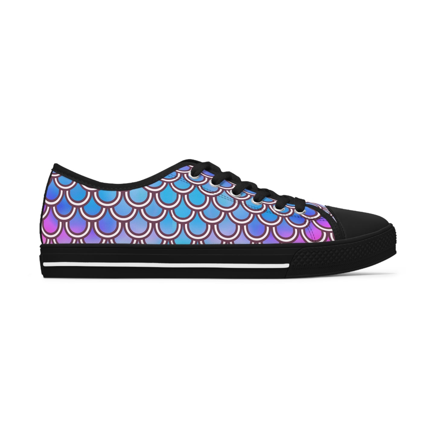 Women's Low Top Sneakers (Electric Tides)
