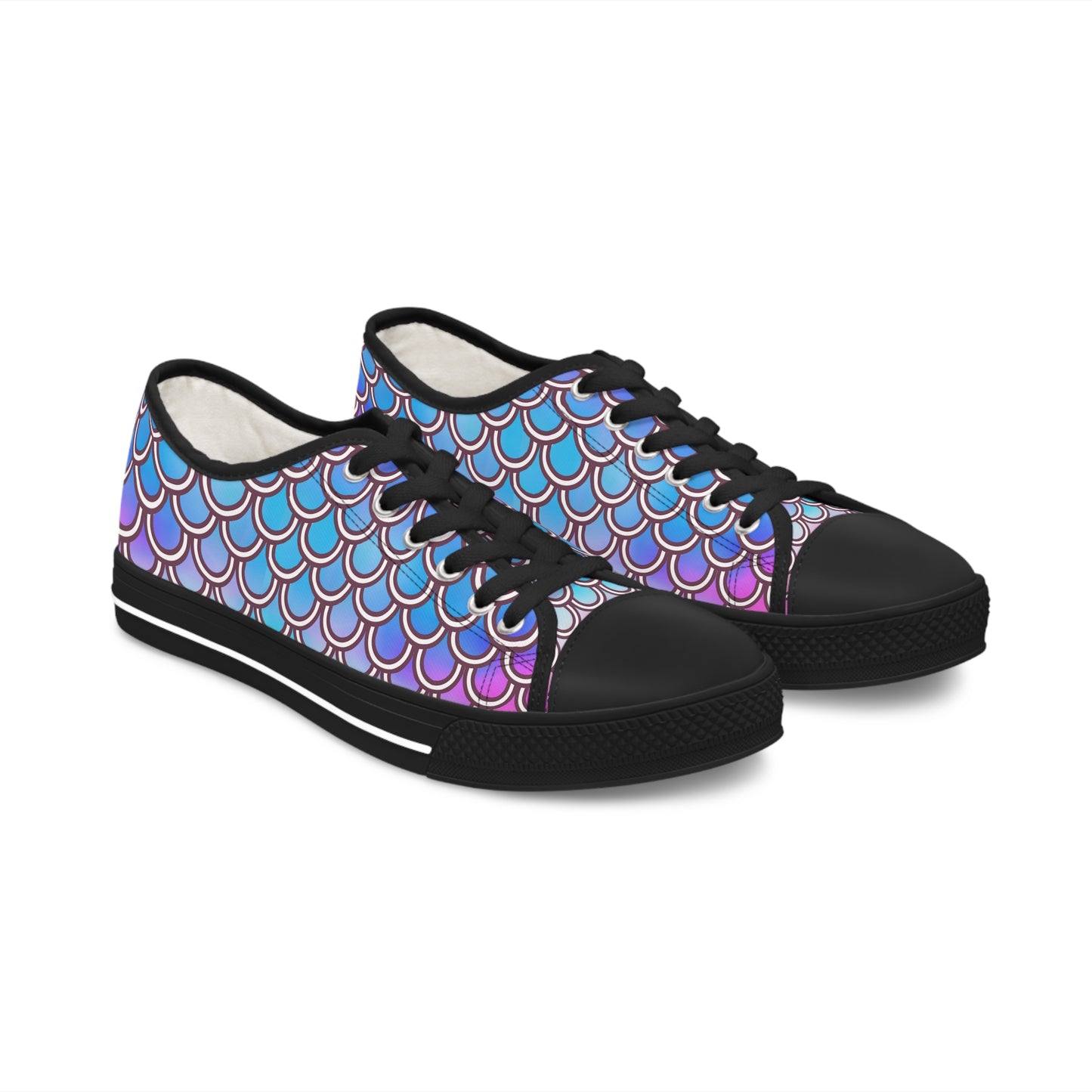 Women's Low Top Sneakers (Electric Tides)