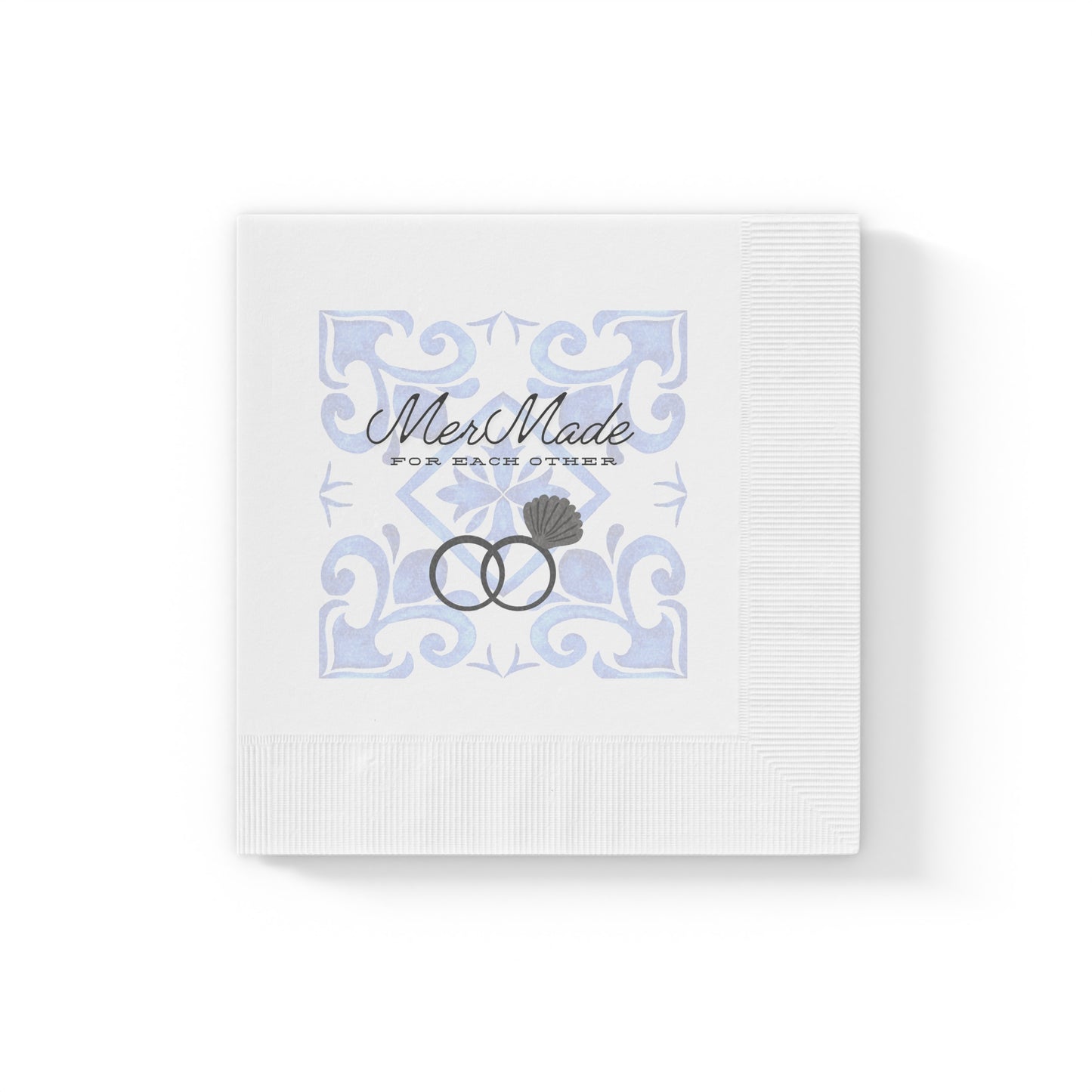 Bridal Napkin - Blue tile