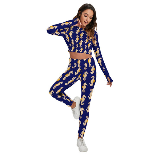 Siren's Seahorse Yoga Set - Long Sleeve