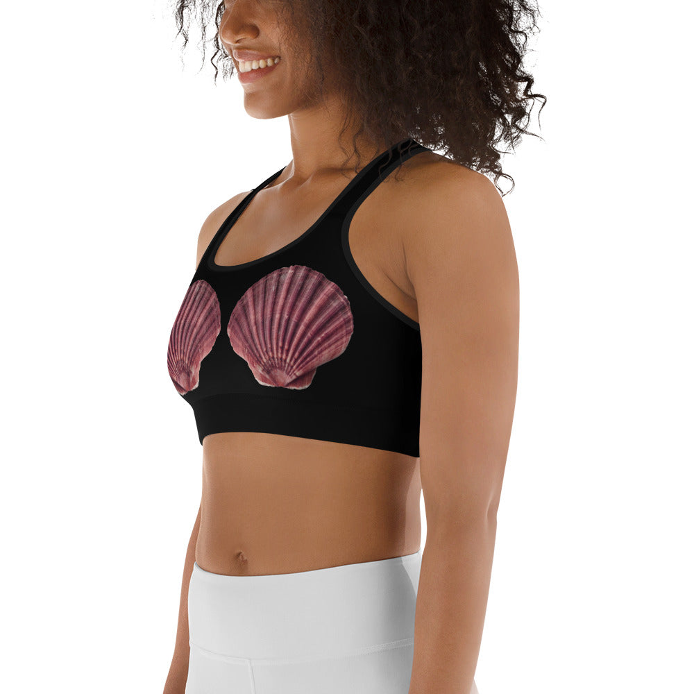 Pink Tiger Shell Sports Bra