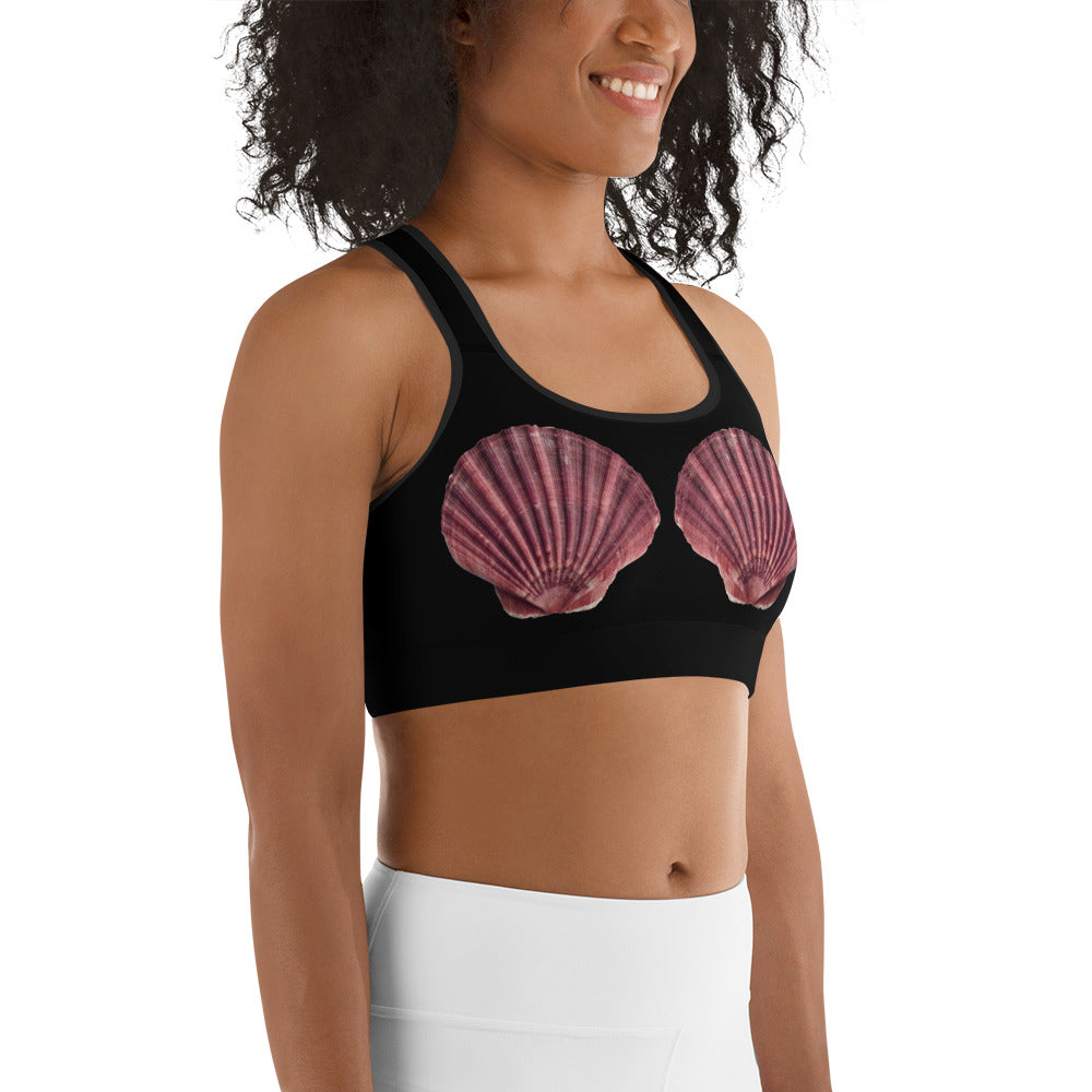 Pink Tiger Shell Sports Bra